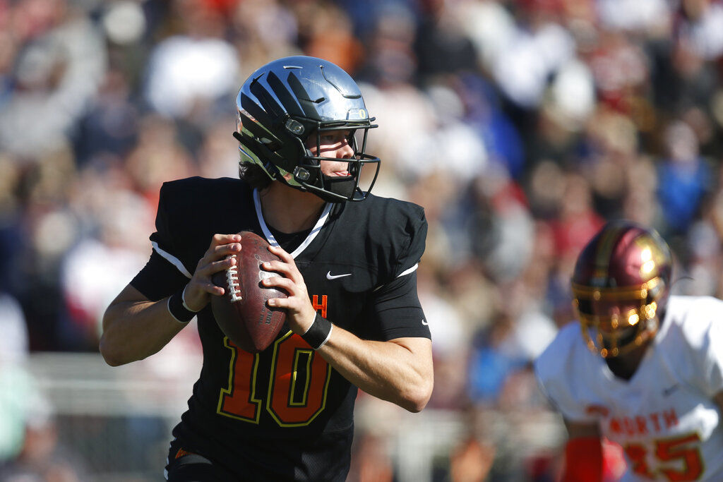 4. Justin Herbert (Sr., Oregon, 6-6, 236)
